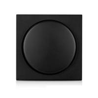 ION V1-serie mat zwart Schakel en afdekmateriaal