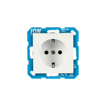 ION INDUSTRIES | WANDCONTACTDOOS | RA MET ANRAAKBEVEILIGING | E1 | MAT ALPIN WIT