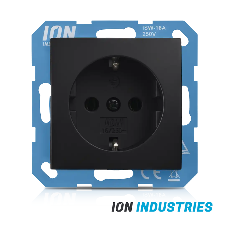 stopcontact-zwart-ion-industries