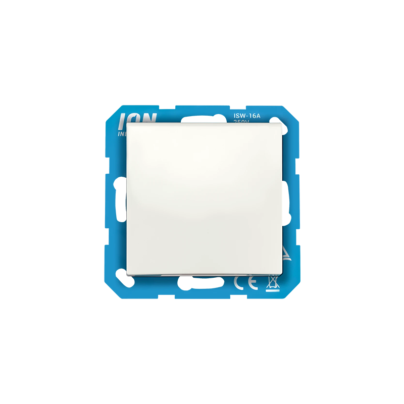 ION INDUSTRIES | WANDCONTACTDOOS | RA MET KLAPDEKSEL | ANRAAKBEVELIGING | E1 | MAT ALPIN WIT