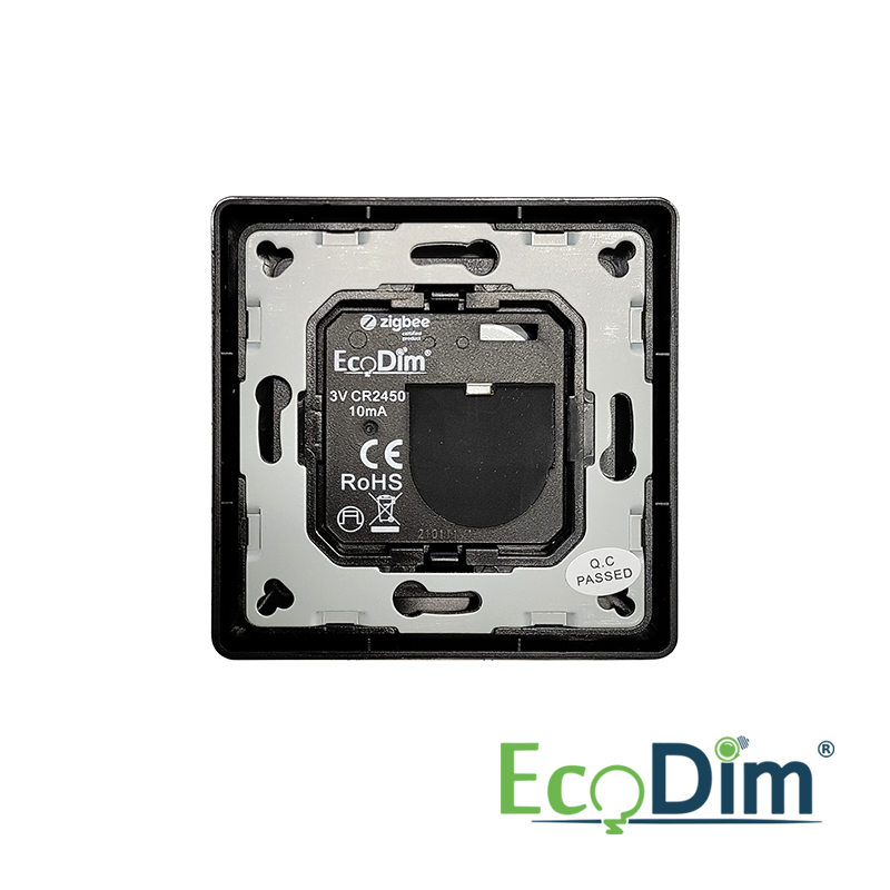 ECODIM | WIRELESS ZIGBEE SWITCH | 1 GROUP | BLACK