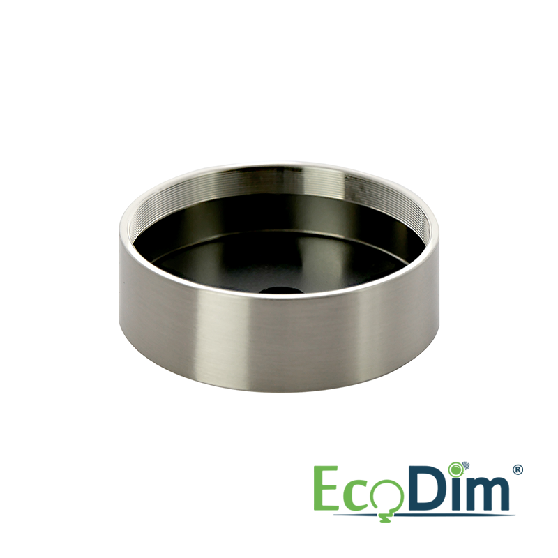 ECODIM | SURFACE-MOUNTED FURNITURE SPOTLIGHT | ROUND | NICKEL