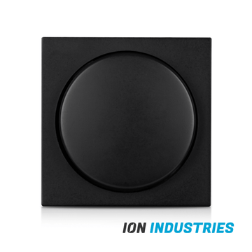ION INDUSTRIES | CENTRAALPLAAT | DIMMERKNOP | ENKELVOUDIG | V1/J1 | MATZWART