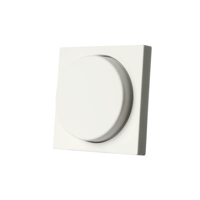 ION INDUSTRIES | CENTRAALPLAAT | DIMMERKNOP | ENKELVOUDIG | V1/J1 | MAT ALPIN WIT