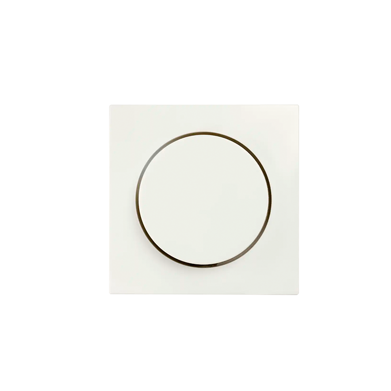 ION INDUSTRIES | CENTRAL PLATE | DIMMER BUTTON | SINGLE | E1 | MATTE ALPIN WHITE