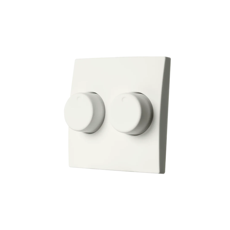 ION INDUSTRIES | CENTRAALPLAAT | DIMMERKNOP | DUO | E1 | MAT ALPIN WIT