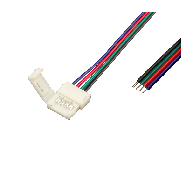 LEDSTRIP CONNECTOR | STRIP TO POWER | 4 PIN | 10MM | IP20 | 50CM