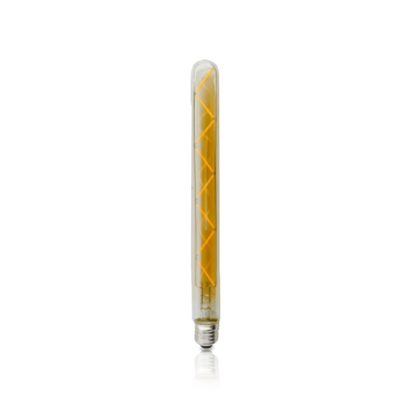 LED FILAMENT E27 TUBE 300mm DIMBAAR AMBER 4W