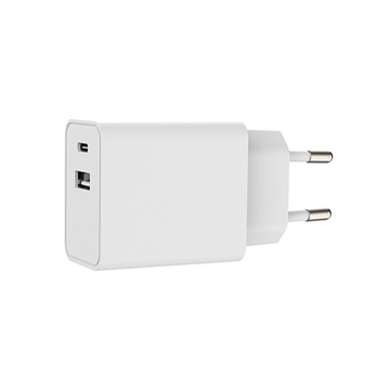 USB-A + USB-C CHARGER | WHITE | 5V | 3A
