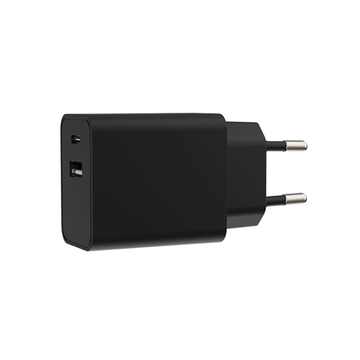 USB-A + USB-C CHARGER | BLACK | 5V | 3A