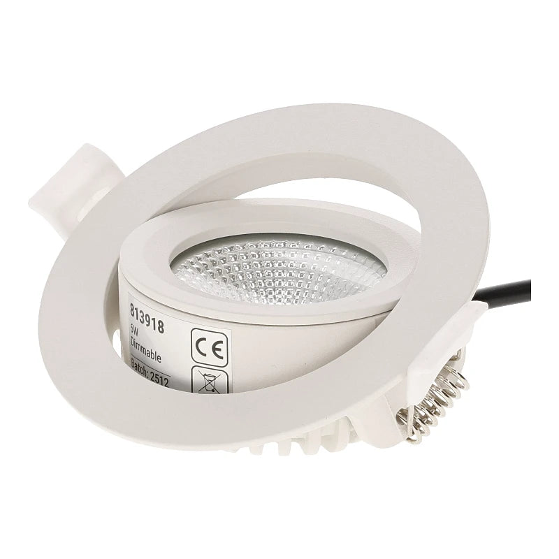 LED INBOUWSPOT | 5W | Ø81mm | DIM TO WARM | SLIM-FIT | WIT