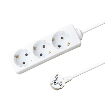 DRIEVOUDIGE TAFELCONTACTDOOS | 5M | WIT