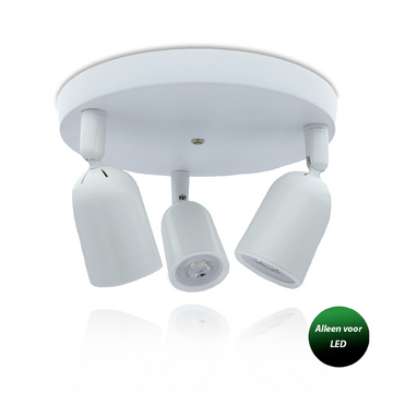 opbouwspot wit gu10 3 lichts