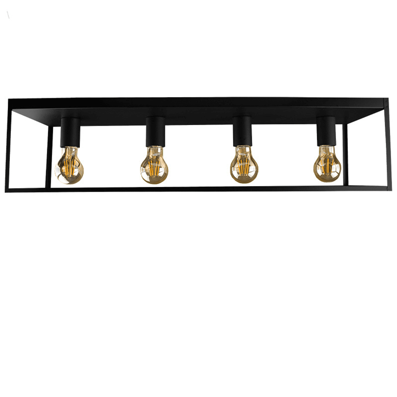 hanglamp industrieel zwart gu10 4 lichts