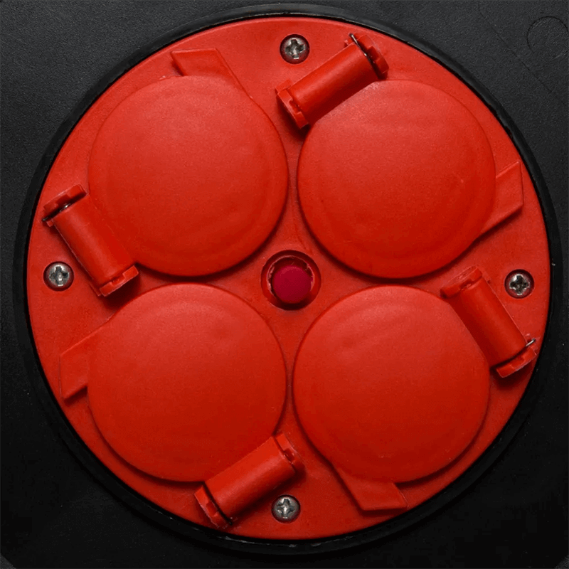 KABELHASPEL 25 METER | MET 4 STOPCONTACTEN