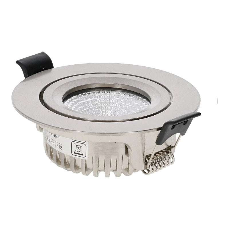 LED INBOUWSPOT | 5W | Ø81mm | DIM TO WARM | SLIM-FIT | ZILVER