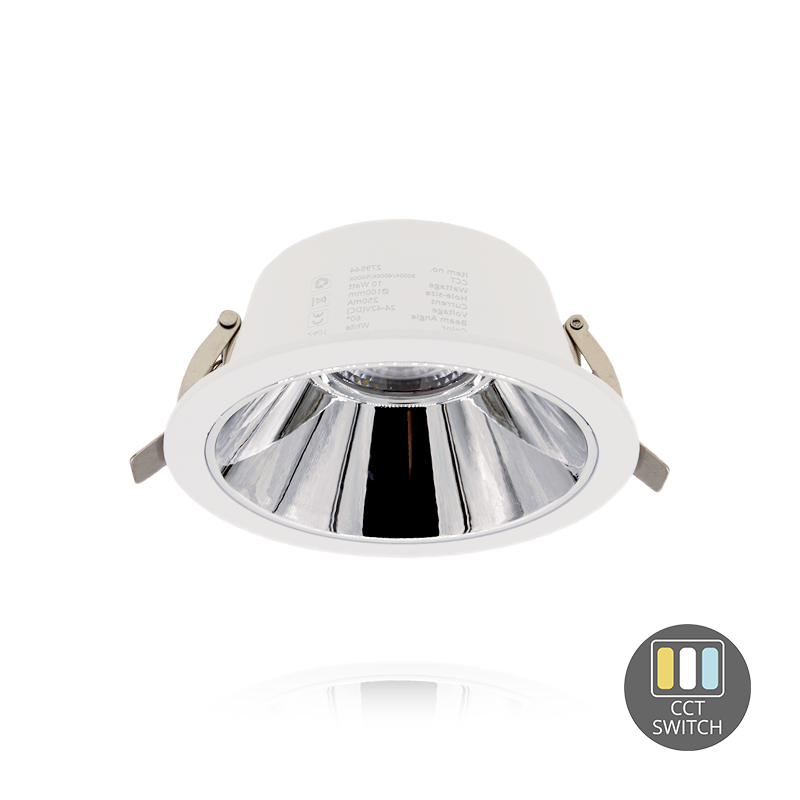 LED DOWNLIGHT | KERBER | CCT-SWITCH | Ø100MM | 10W | WIT
