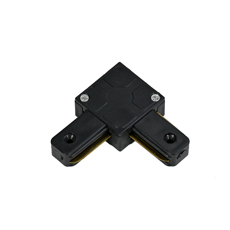 1-PHASE RAIL L-SHAPE CONNECTOR BLACK