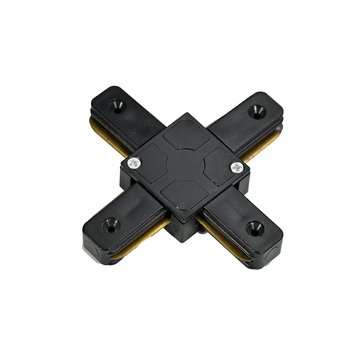 1-FASE RAIL X-VORM CONNECTOR ZWART
