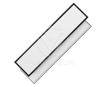 Varnalux LED Backlit Panel 120×30 Black Frame 3CCT Switch (3000K/4000K/6000K)