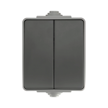 ION INDUSTRIES | OPBOUW SERIESCHAKELAAR | IP55 | GRIJS