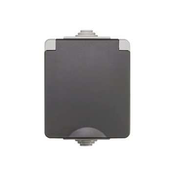 ION INDUSTRIES | OPBOUW WANDCONTACTDOOS | IP55 | GRIJS