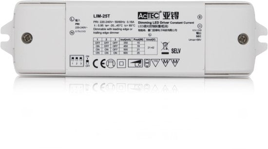 ACTEC CONSTANT CURRENT | DIMBAAR | DRIVER | 25W