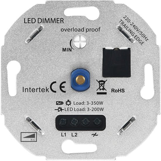 LED dimmer - 3-200 Watt - Geschikt voor fase afsnijding - Universeel