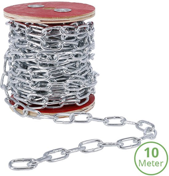 GEGALVANISEERDE KETTING 10M