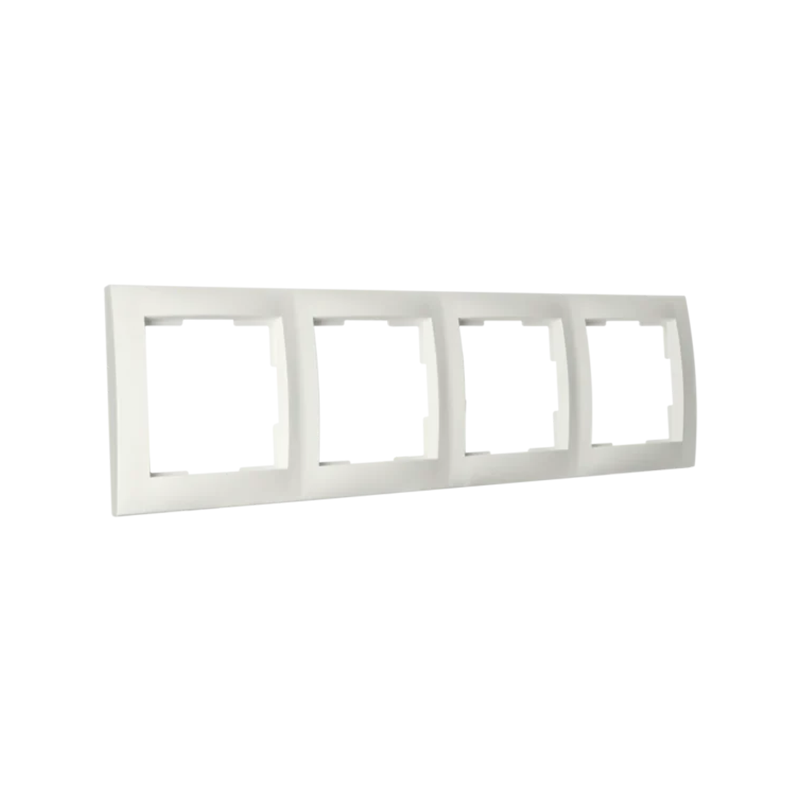 ION INDUSTRIES | COVER FRAME | 4-WAY | E1 | MATTE ALPIN WHITE