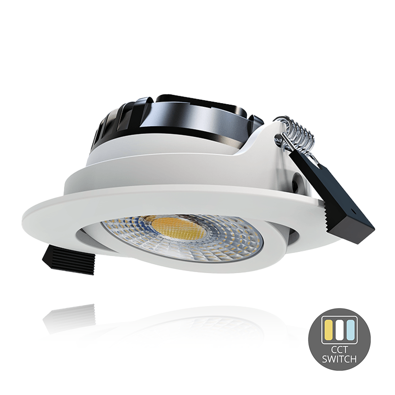 LED INBOUWSPOT | MIRAN | SLIM-FIT | 6W | DIM | WIT | CCT-SWITCH | IP65