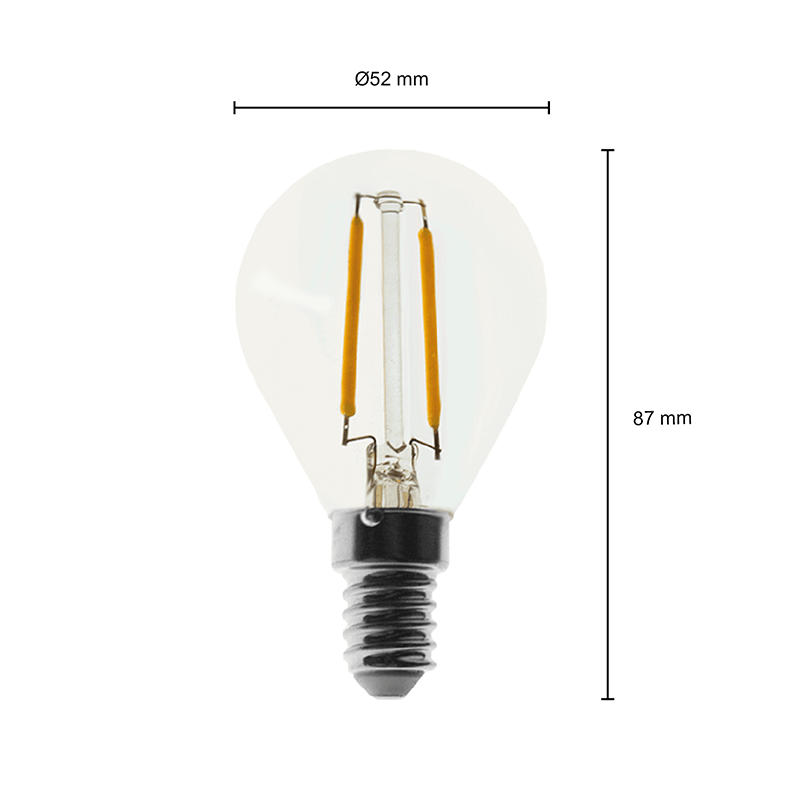 ledlamp e14 transparant e14