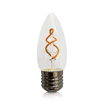 LED FILAMENT | E27 | KAARSLAMP | DIMBAAR | CLEAR | 2W
