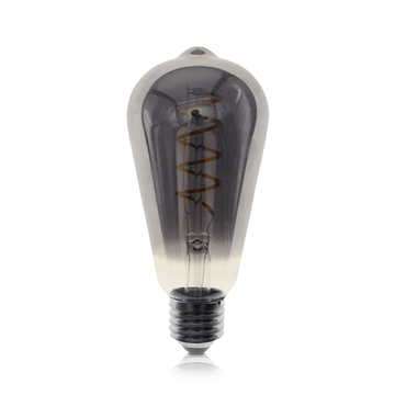 led filament e27 dimbaar smoke glass