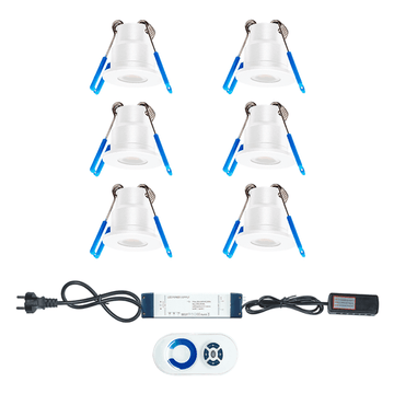 ld veranda spots 6 stuks complete set