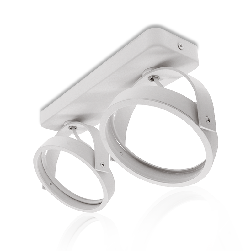 LED AR111 OPBOUWARMATUUR | EUKE | 2xGU10 FITTING | WIT