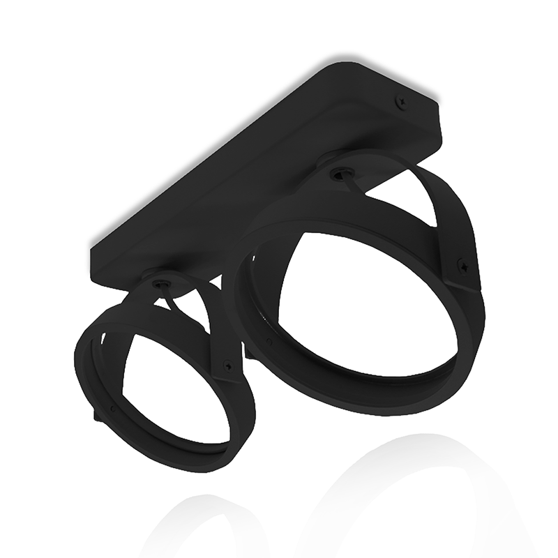 AR111 OPBOUWARMATUUR | EUKE | 2xGU10 FITTING | ZWART