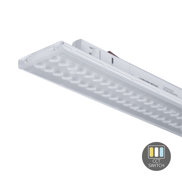 3-FASE RAILARMATUUR | TARVOS | 60CM | WIT | CCT SWITCH