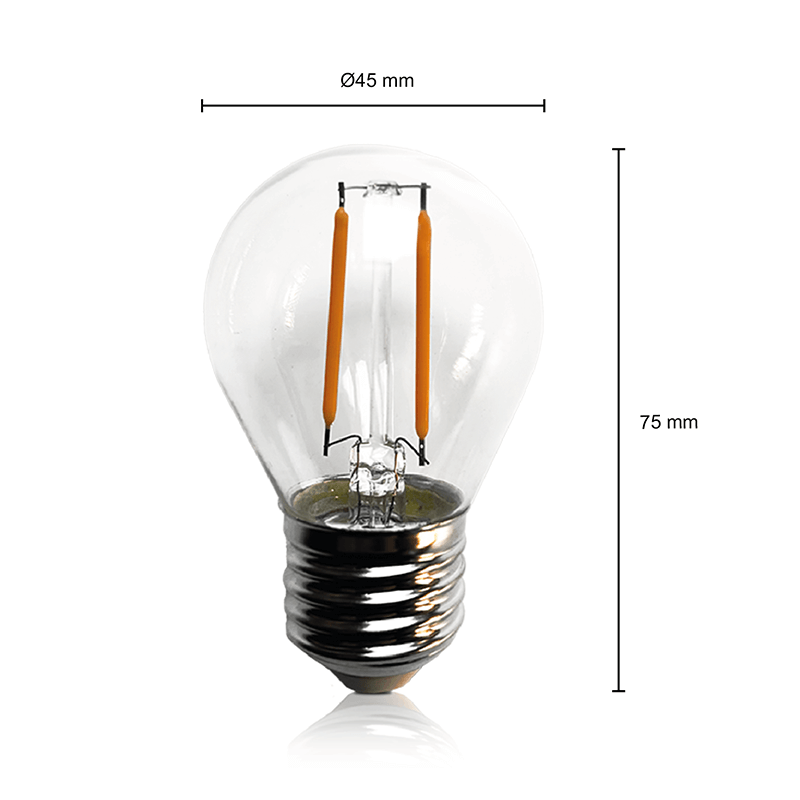 e27 ledlamp transparant