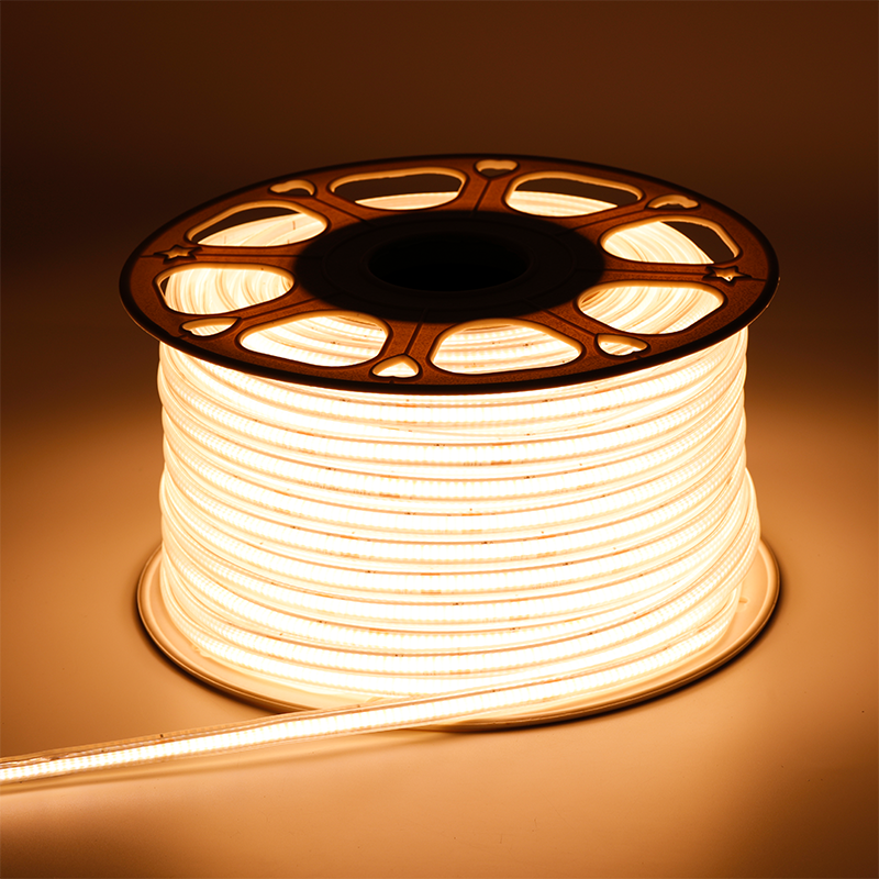 COB LEDSTRIP | 220V | IP65 | 50 METER | 3000K incl. 0,5 M EUROSTEKKER