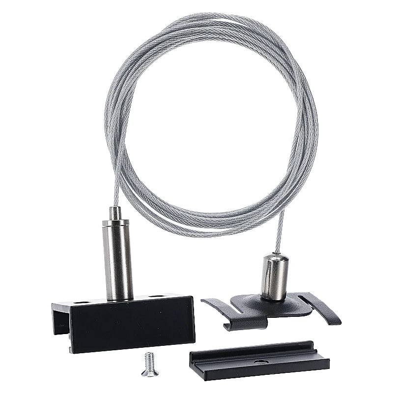 807610 | SYSTEEMPLAFOND PENDELSET | 2 METER | ZWART | VOOR 3-FASE RAILS