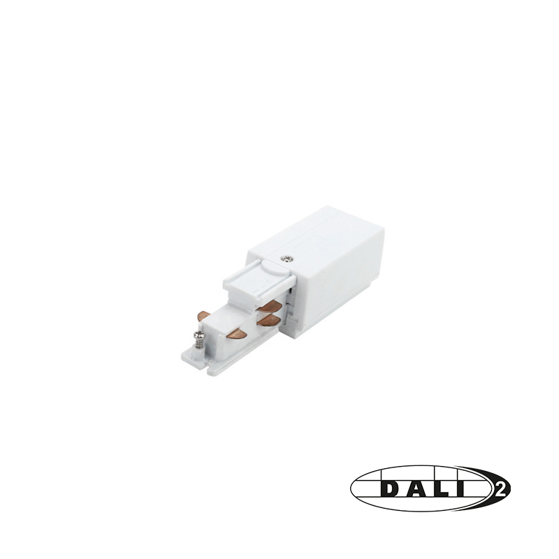 DALI 3-PHASE RAIL | POWER CONNECTOR | LEFT | WHITE