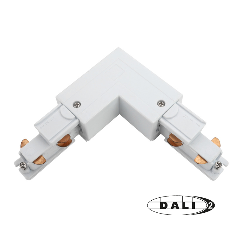DALI 3-FASE RAIL | L-VORM CONNECTOR | INSIDE | WIT