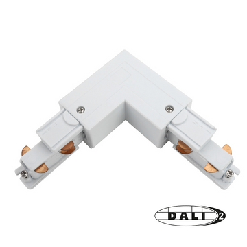 DALI 3-FASE RAIL | L-VORM CONNECTOR | INSIDE | WIT