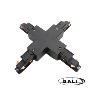 DALI 3-FASE RAIL | X-VORM CONNECTOR | ZWART