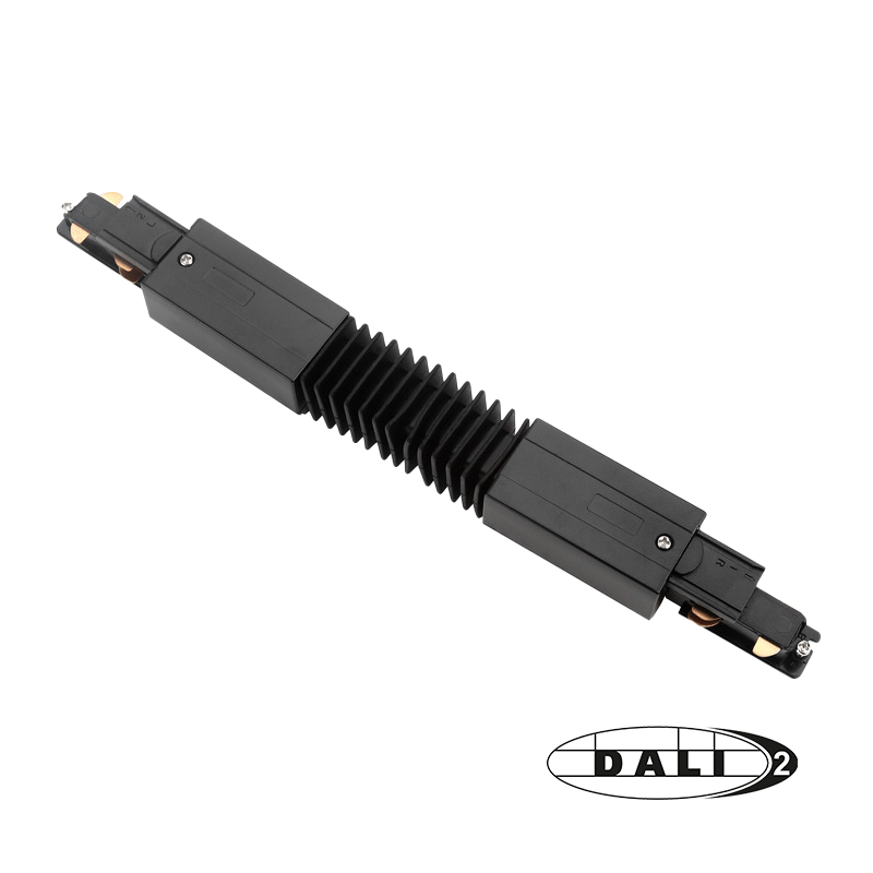 DALI 3-FASE RAIL | FLEXIBELE CONNECTOR | ZWART