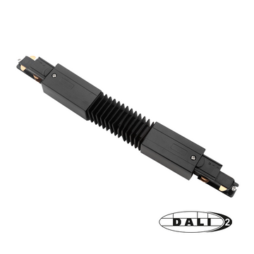 DALI 3-FASE RAIL | FLEXIBELE CONNECTOR | ZWART