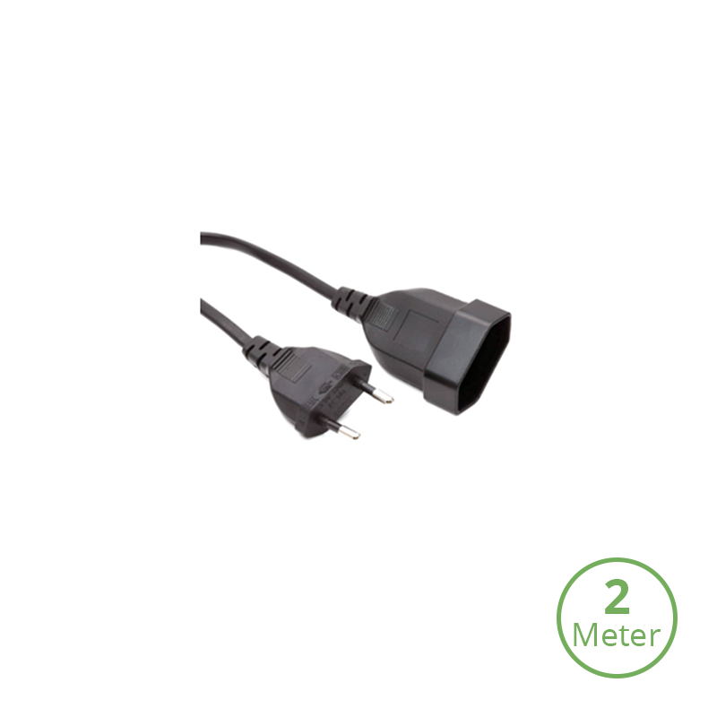 EXTENSION CABLE | 2-PIN | BLACK | 2M