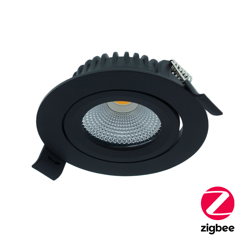LED INBOUWSPOT | VARDA | SLIM-FIT | 5W | ZIGBEE3.0 | RGB+CCT | ZWART
