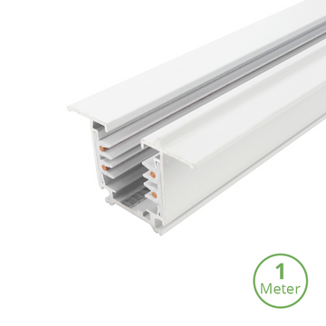 INBOUW 3-FASE RAIL | 100CM | WIT